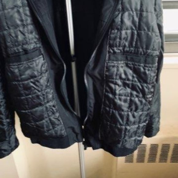 Andrew Marc Bomber Jacket Black/Black - Picture 12 of 12